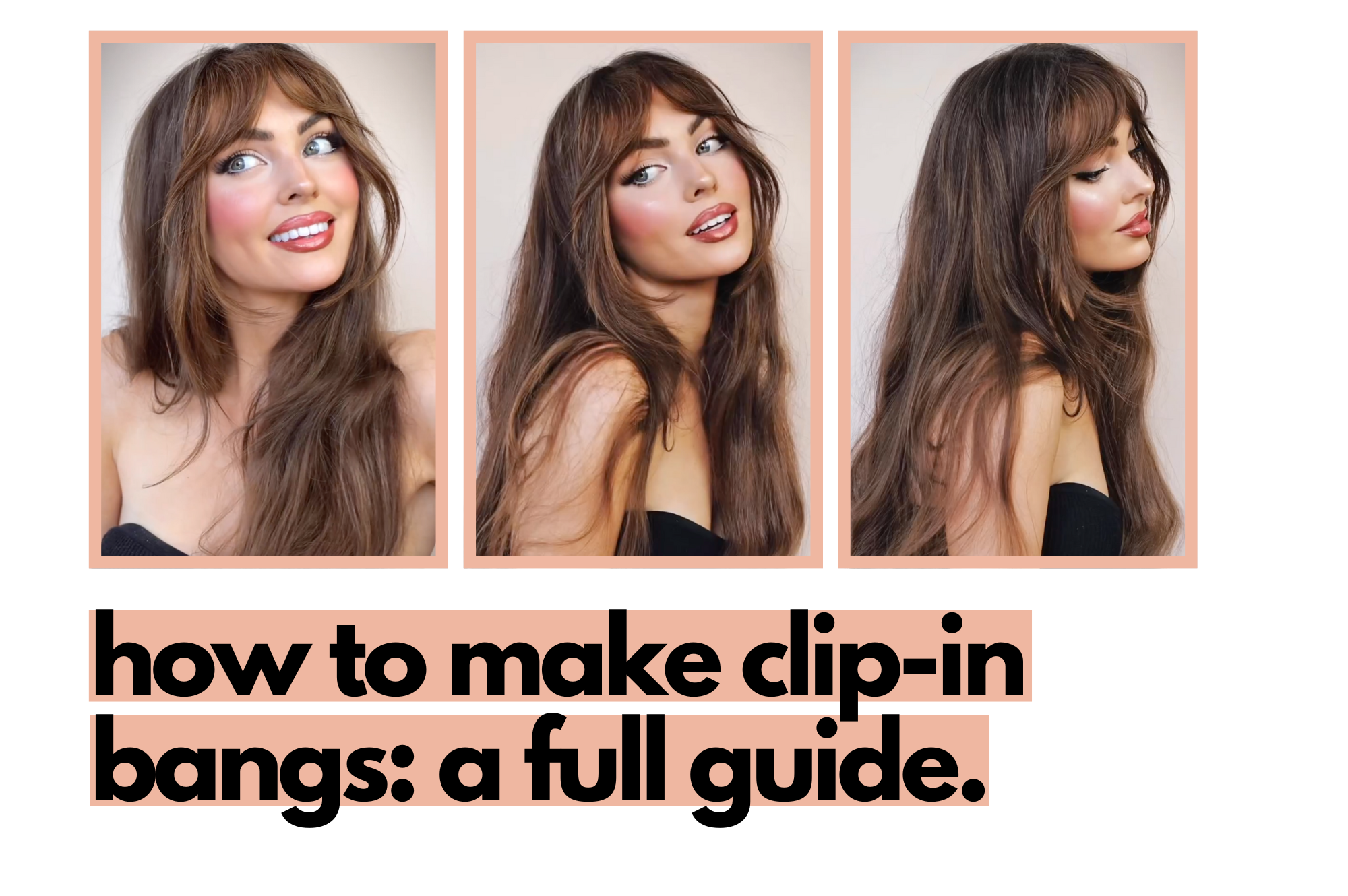 Clip in bangs diy hotsell