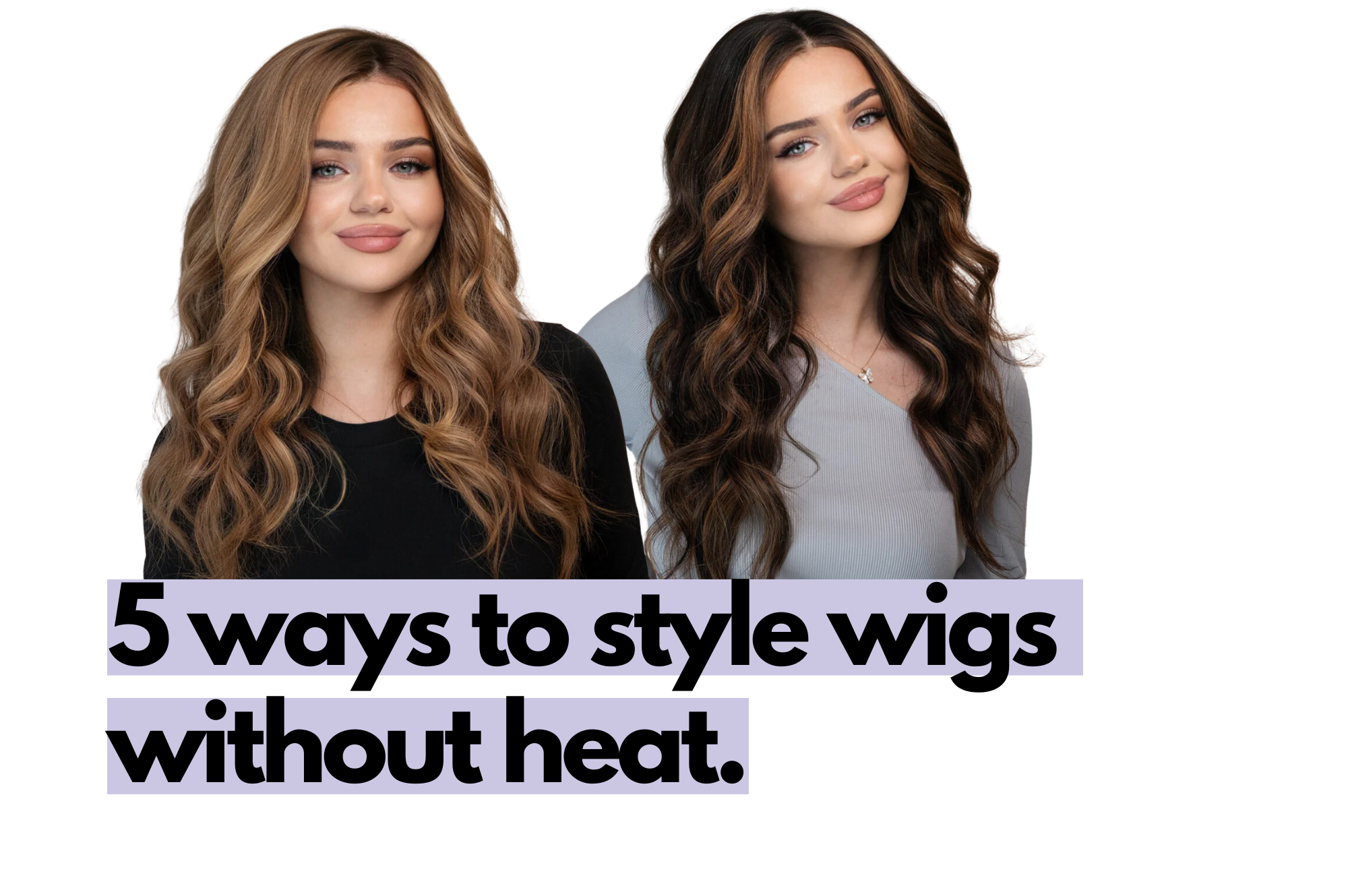 style human hair wigs without heat: achieve curls effortlessly.