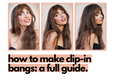 How to make clip in bangs with hair extensions.