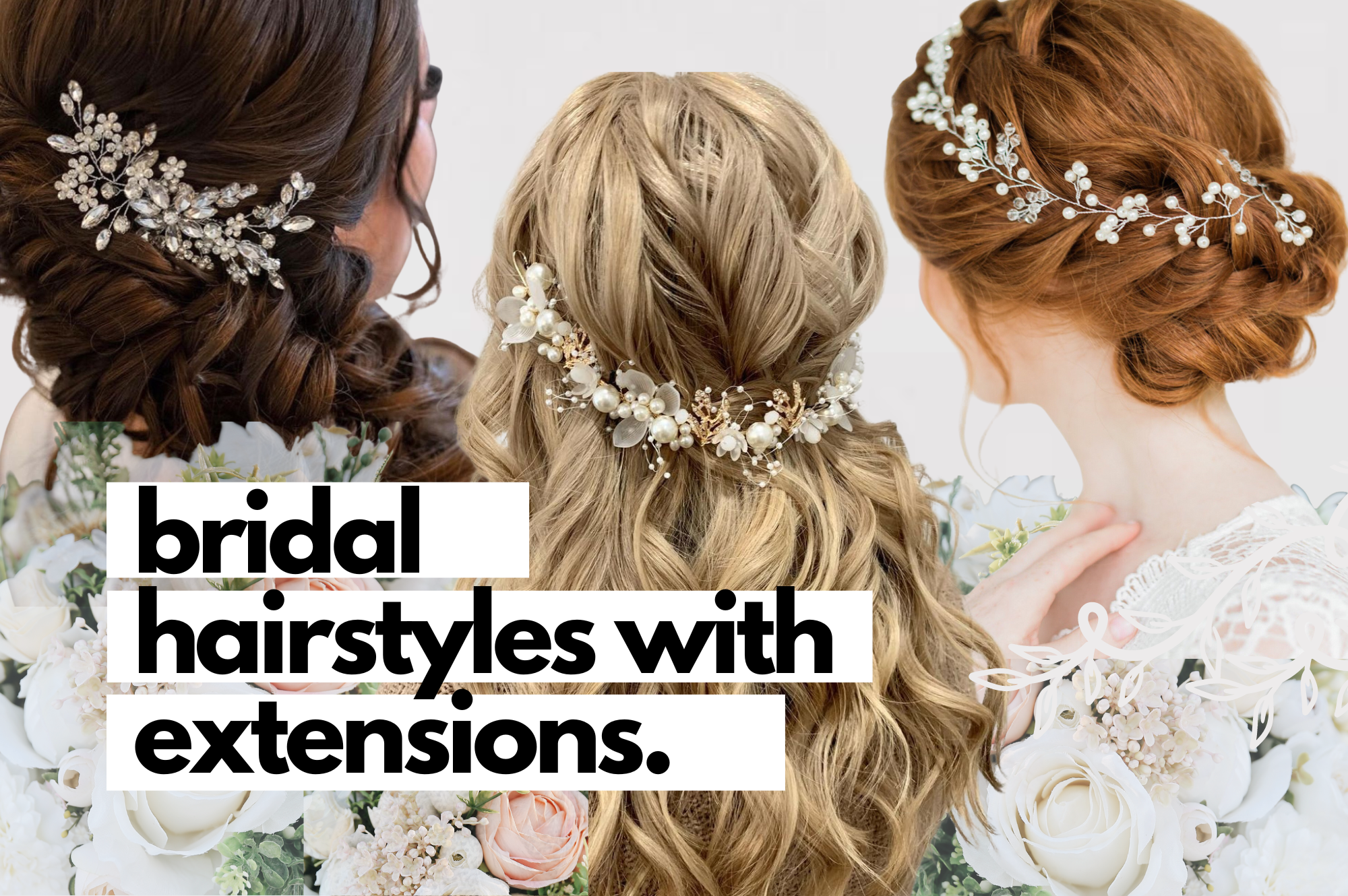 best 4 wedding hairstyles with extensions.