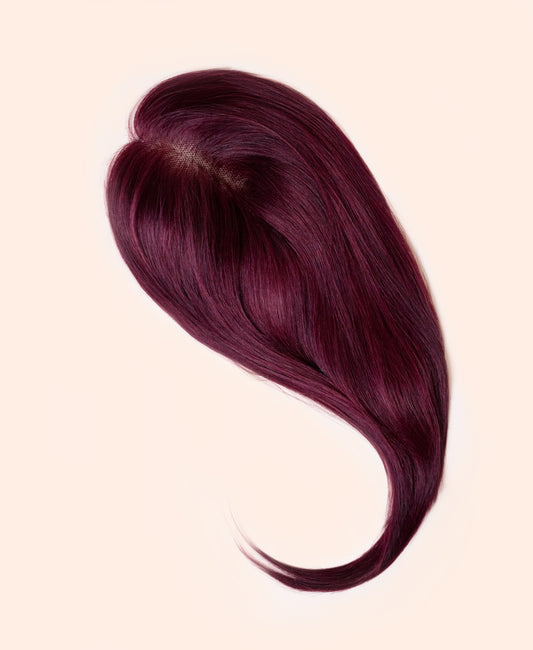 hair topper 12" cherry red (#99j).