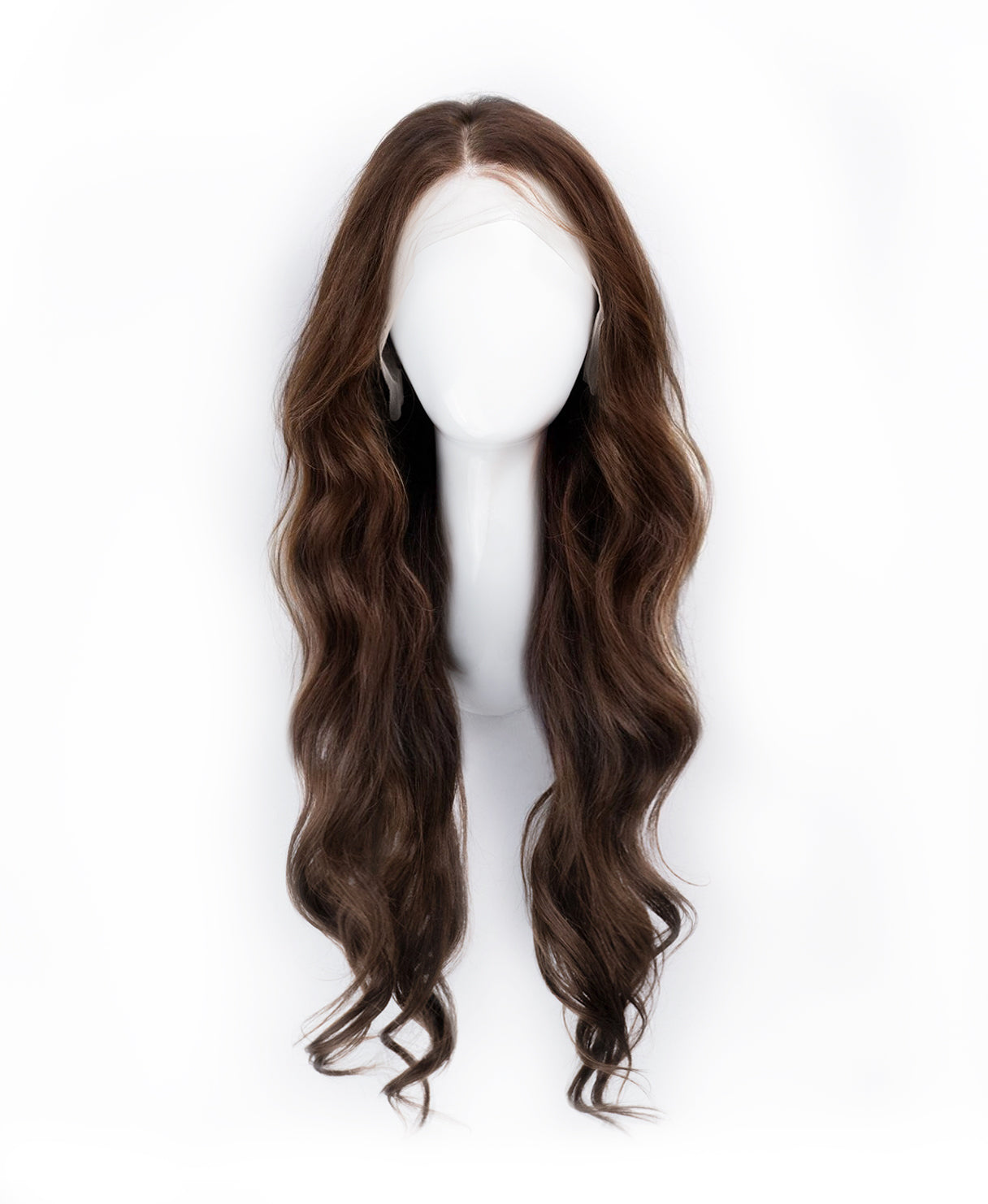 medium brown wig