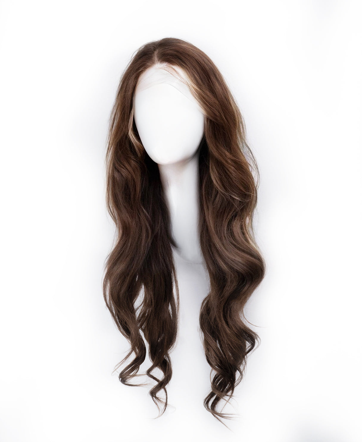 medium brown human hair wig