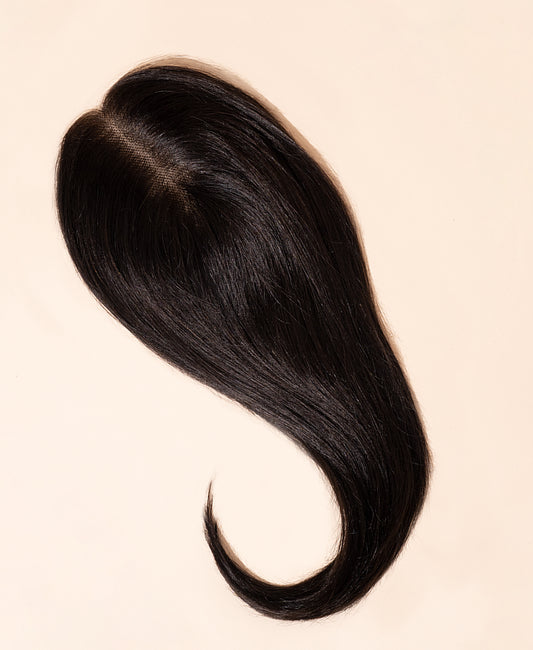 hair topper 12" dark brown (#1c).