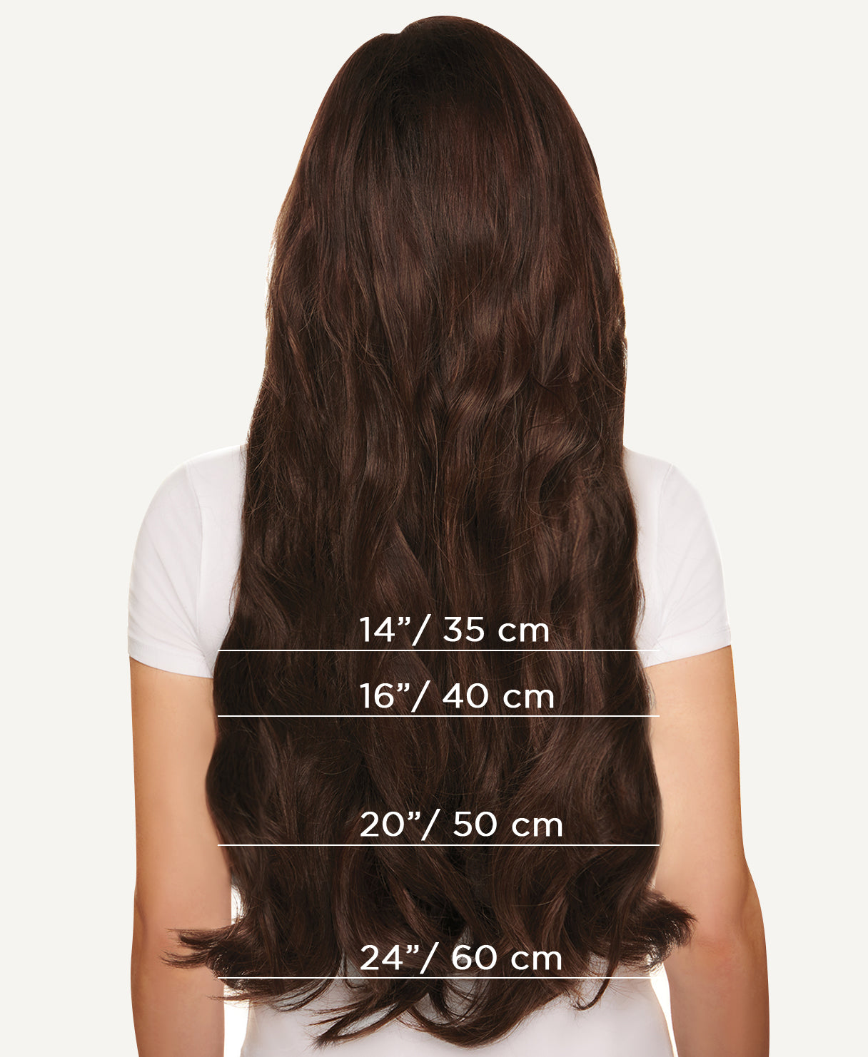 Bellami clip in hair extensions invisiweft dark brown hot 20 inches