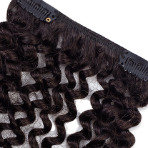 clip-in hair extensions 4A #1b Natural Black